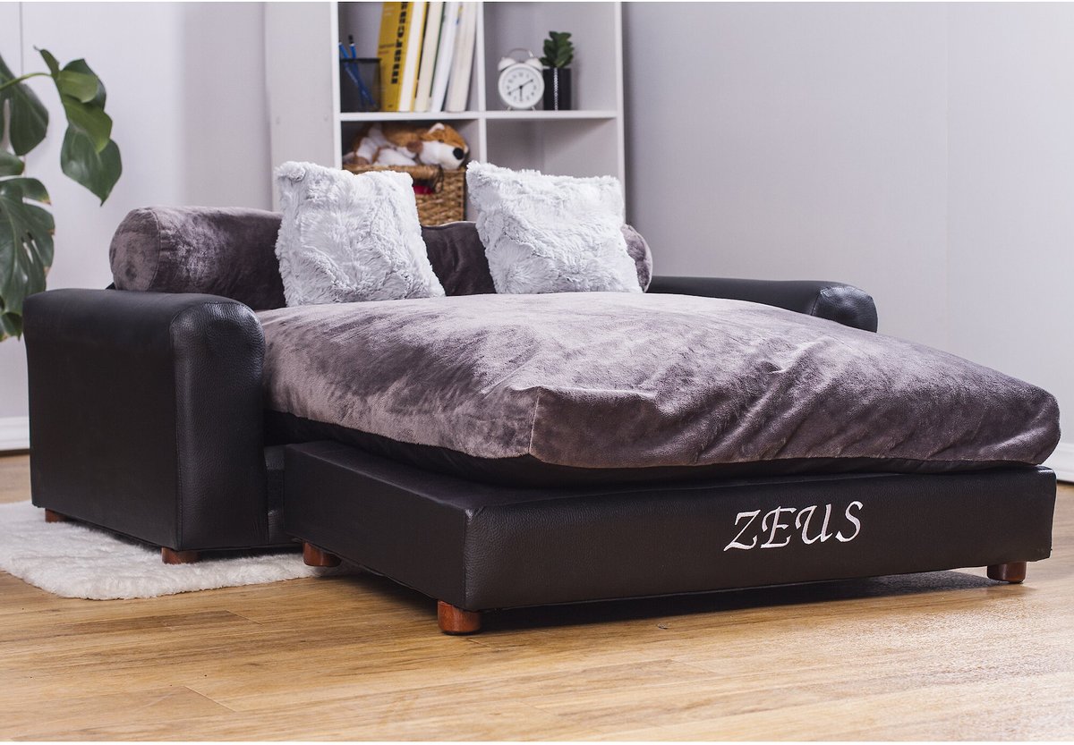 Moots Personalized Leatherette Sofa Cat and Dog Bed