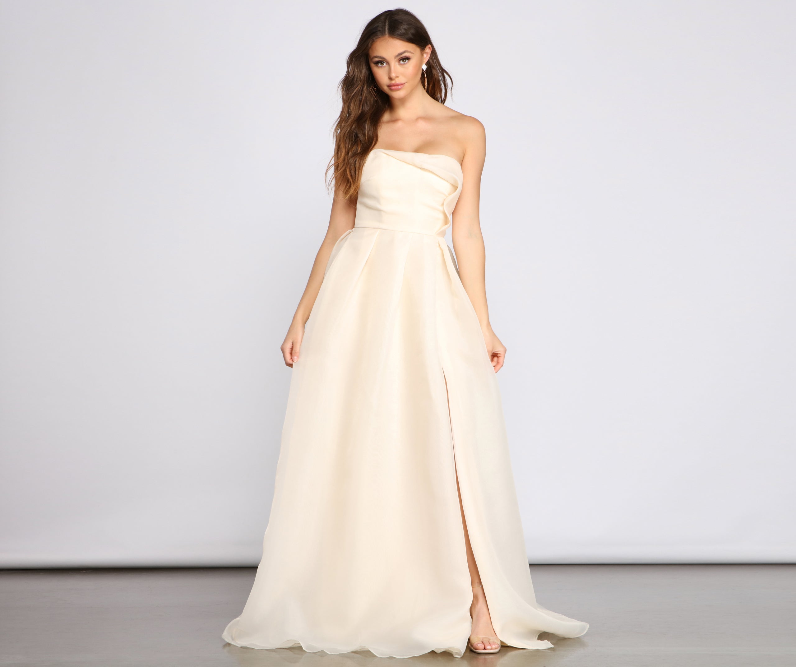 Zora Formal Strapless A-Line Dress