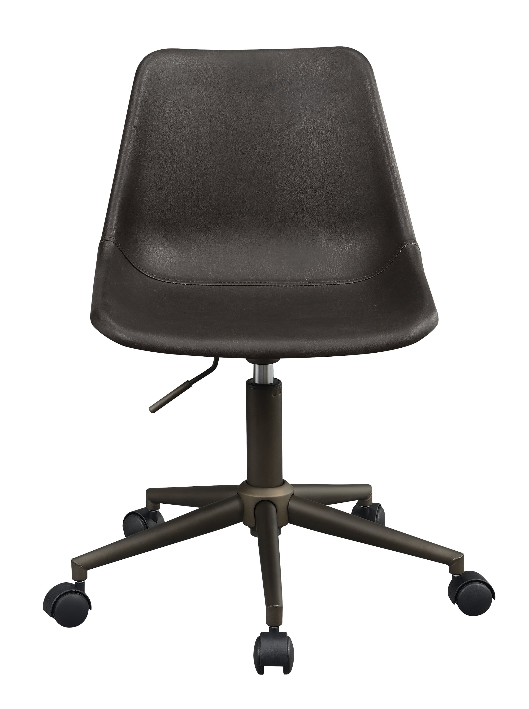 Carnell Adjustable Height Office Chair With Casters Brown And Rustic Taupe-803378