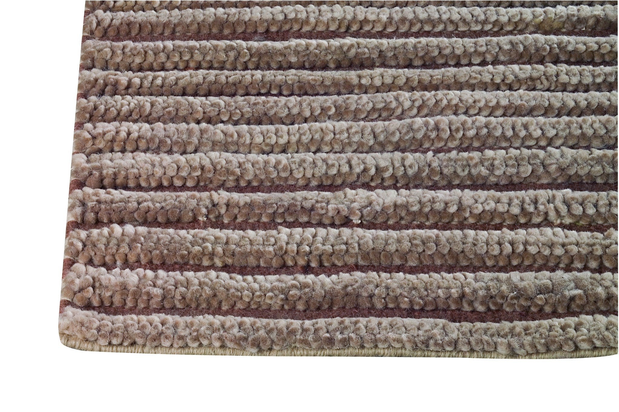 Goa Collection New Zealand Wool Area Rug in Beige