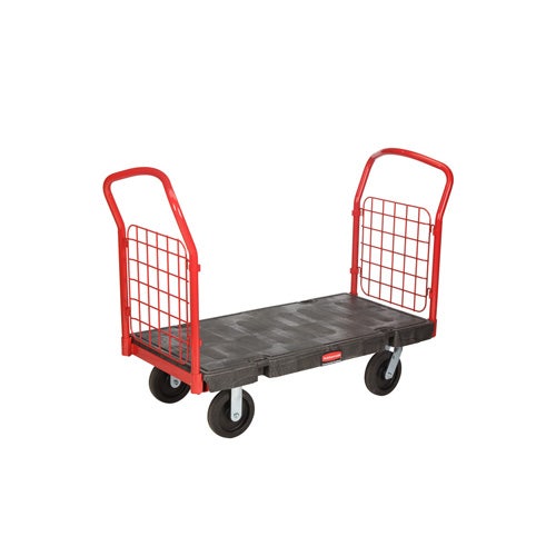 Rubbermaid FG448600BLA Side-Panel Platform Truck， 24