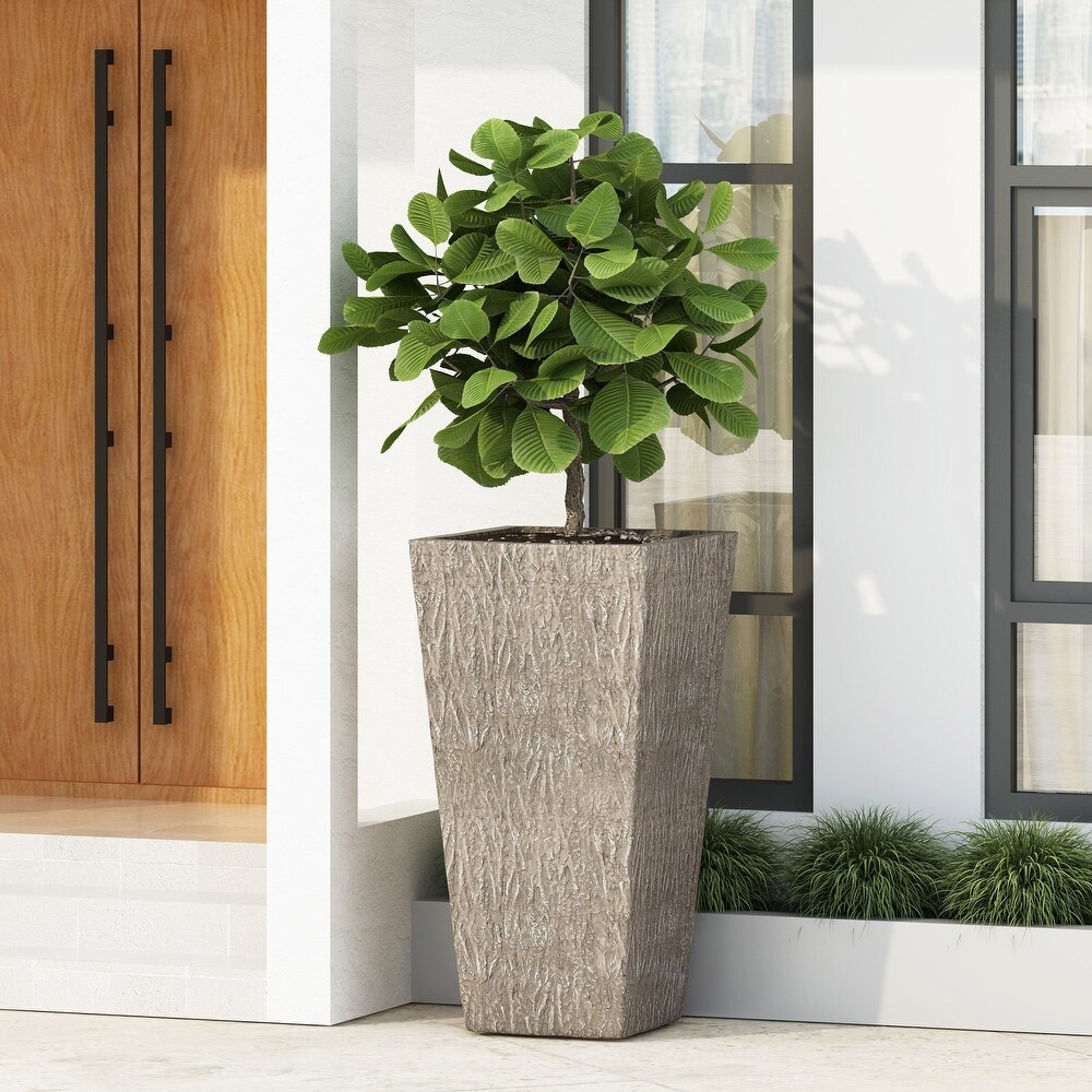 Beadles Outdoor Cast Stone Planter by Christopher Knight Home