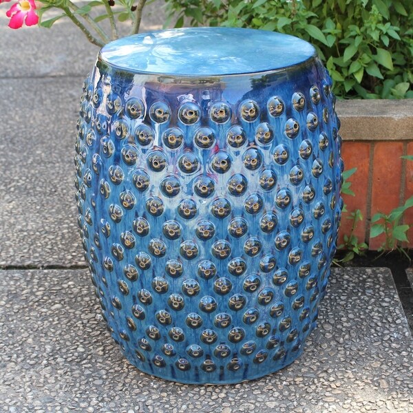 Drum Ceramic Garden Stool