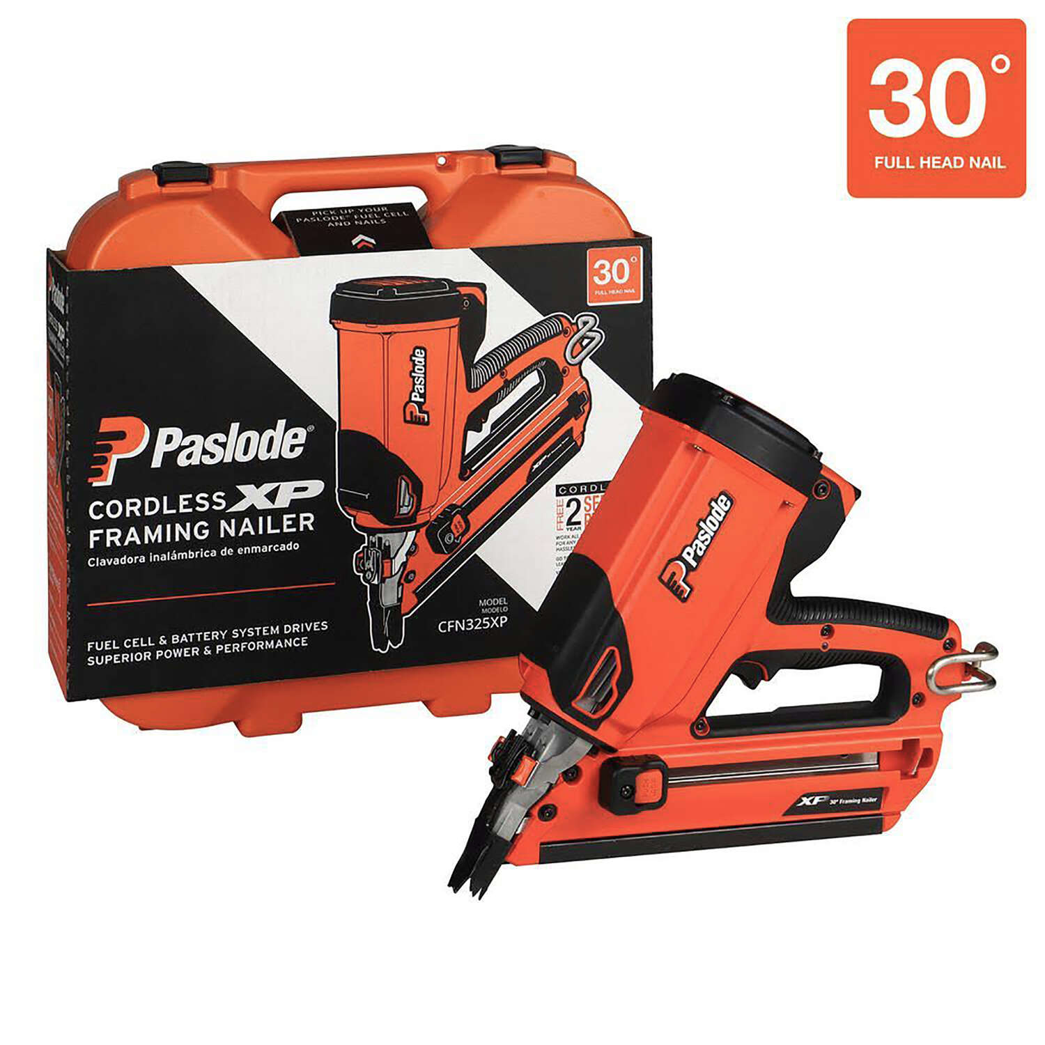 Paslode XP Cordless 30 deg Framing Nailer Kit (Battery and Charger)