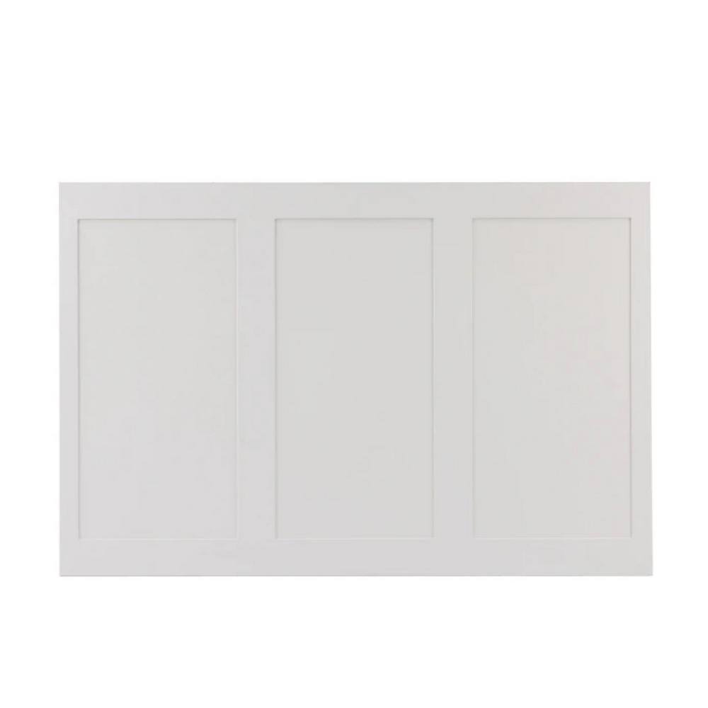 14 in. x 48 in. x 32 in. Shaker Style Primed MDF Wainscot Paneling 8203490