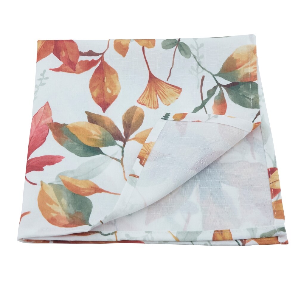 Fall Leaf Print Napkins (Set of 4)