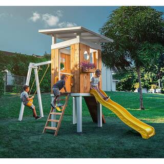 Avenlur Avenlur Forrest Modern outdoor wooden swing set MDRN-SWNG