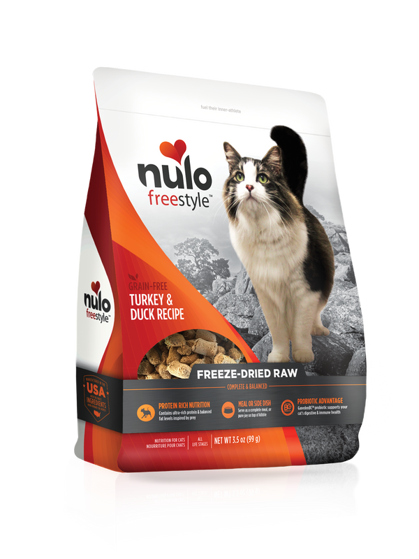 Nulo Freestyle Grain Free Turkey and Duck Recipe Freeze-Dried Raw Cat Fo