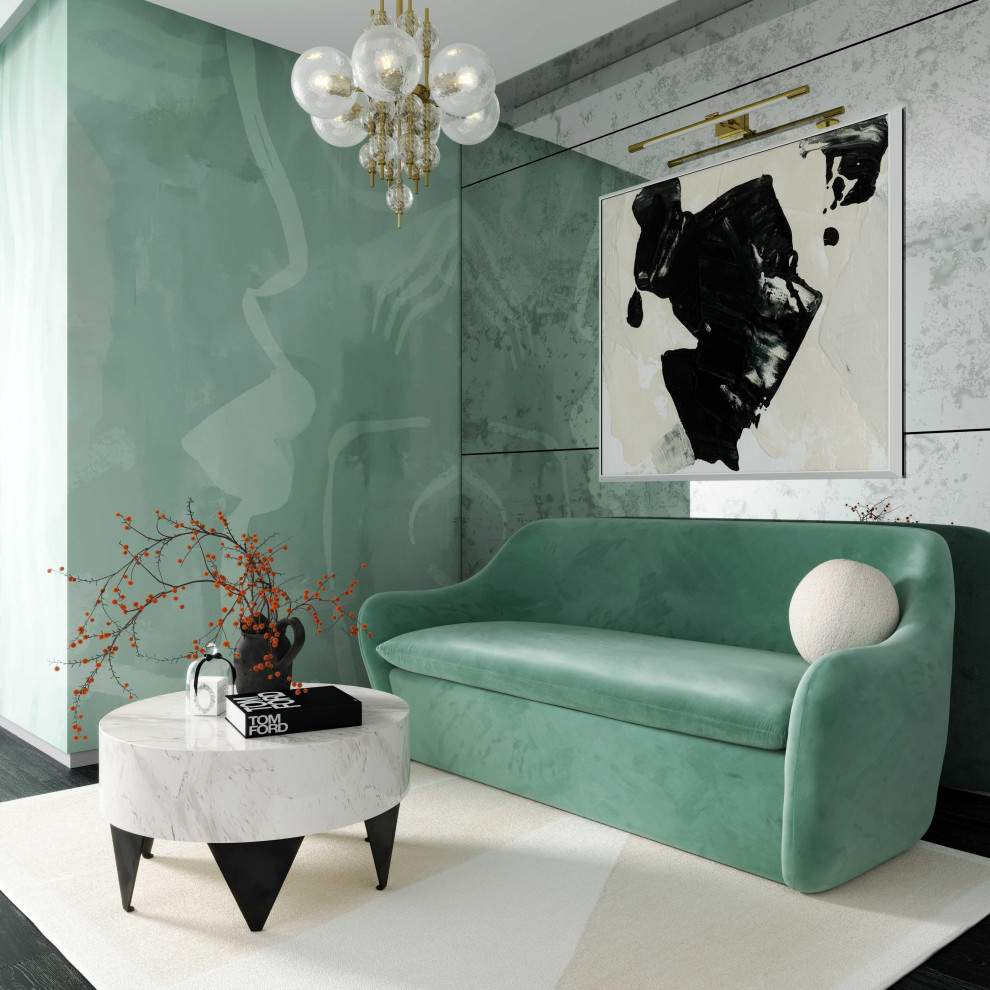 Cellia Velvet Loveseat   Contemporary   Loveseats   by TOV Furniture  Houzz