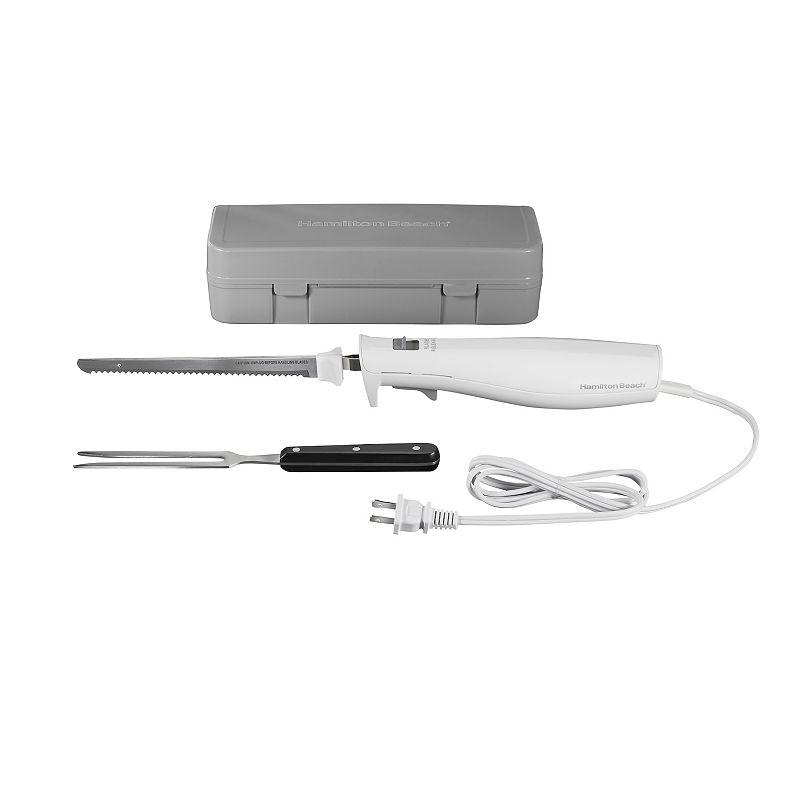 Hamilton Beach Electric Knife Carving Set with Storage Case