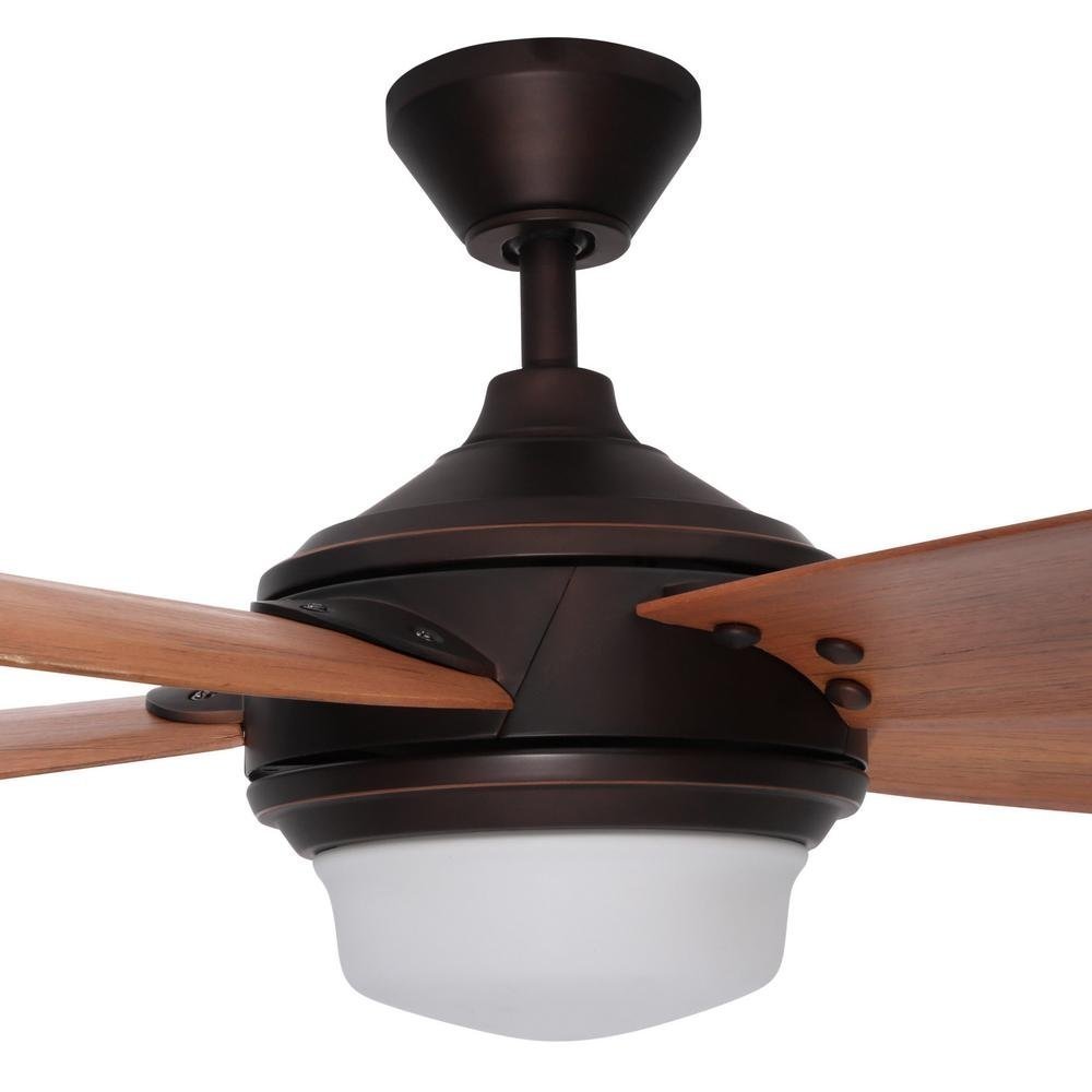 Home Decorators CollectionBreezmore 56 in. LED Indoor Mediterranean Bronze Ceiling Fan with Light Kit and Remote Control