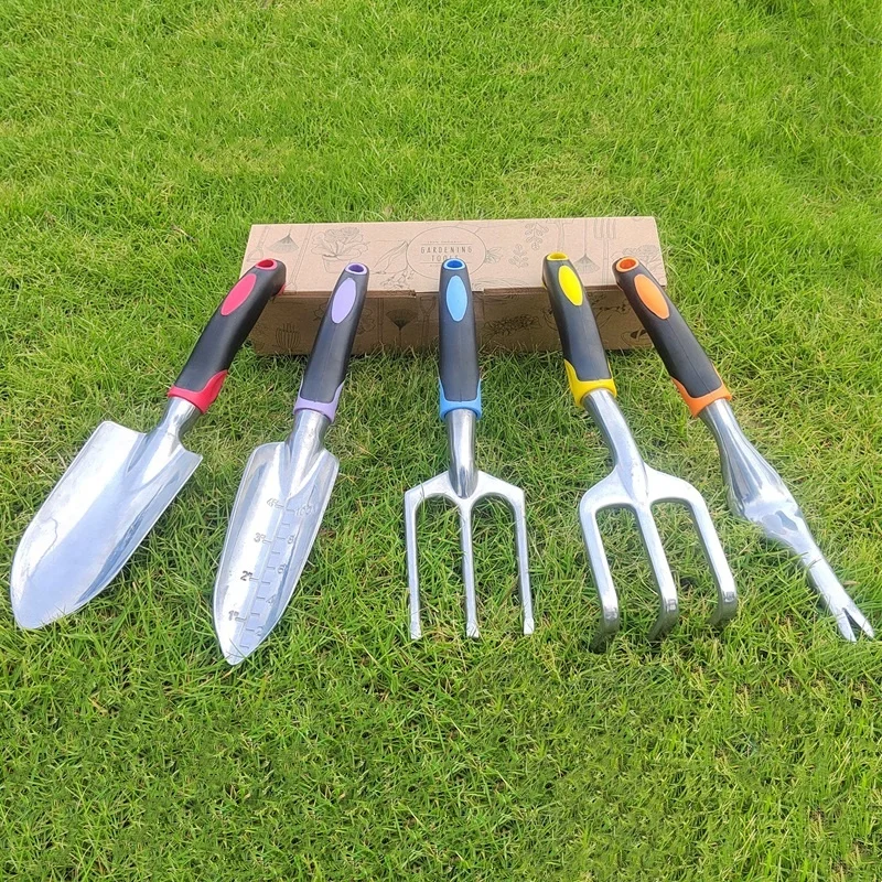 Customization Garden Hand Tool Set with Heavy Duty Aluminum oy Head and Colored Non Slip Grip