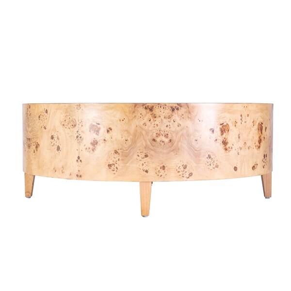 Billie Round Burl Coffee Table