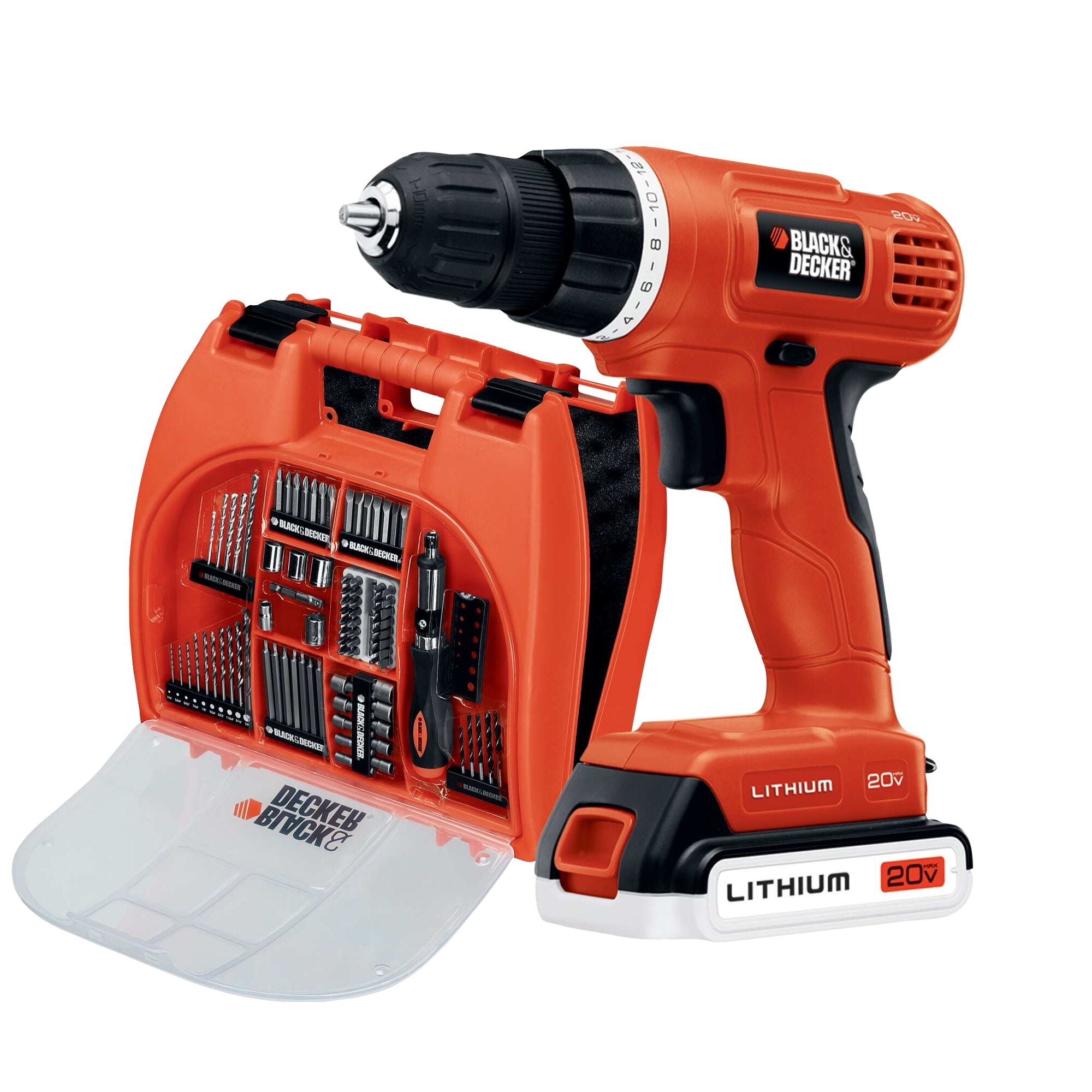 20V MAX* POWERCONNECT™ Cordless Drill Kit + 100 pc. Kit