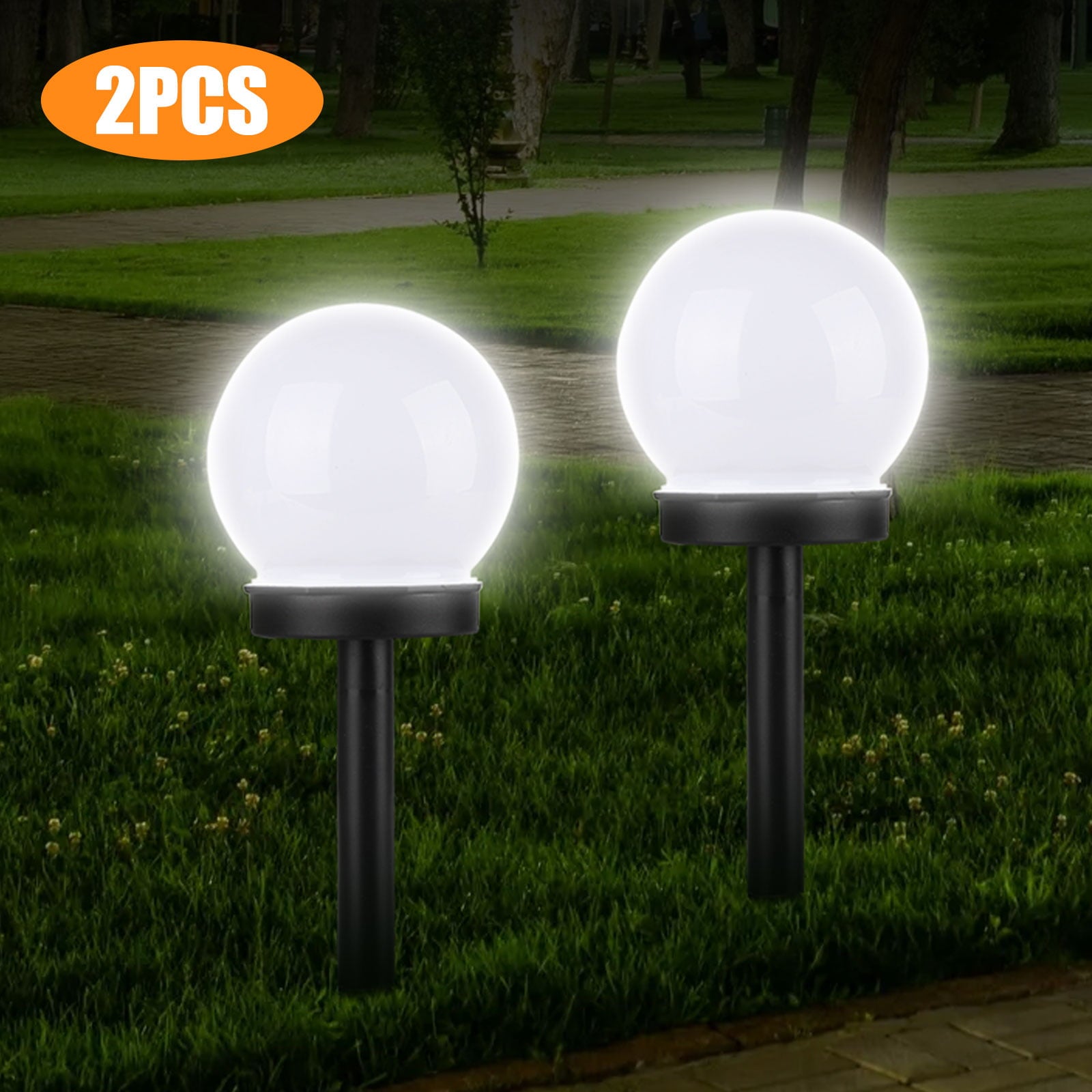 Solar Lights Outdoor， 4/2 Pcs LED Solar Powered Garden Light， Waterproof LED Path Light， Solar Pathway Lights Decorative， Solar Landscape Lights for Walkway， Pathway， Lawn， Yard and Driveway