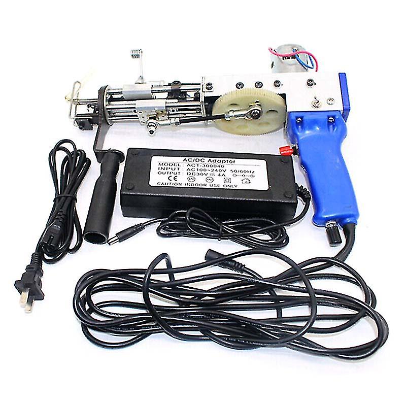 220v Cut Pile Electric Carpet Tufting Gun Carpet Weaving Flocking Machines Cut Pile Td-01 Power Tool  Hand Gun 9-21mm Blue