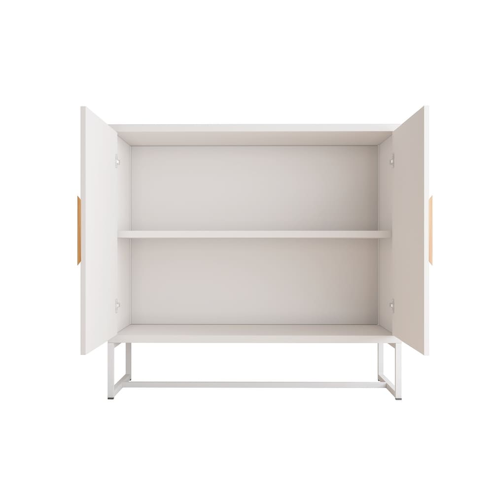 Square Shape Solid Wood Sideboard