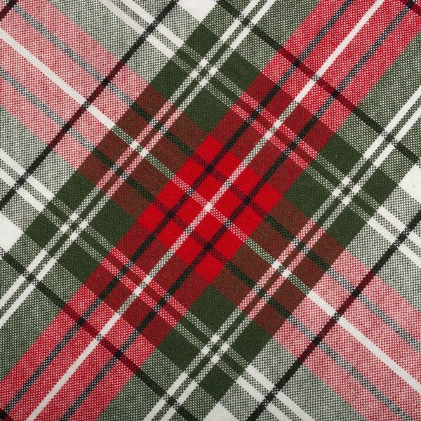 60 x 120 Red and Green Plaid Rectangular Cotton Christmas Table Cloth