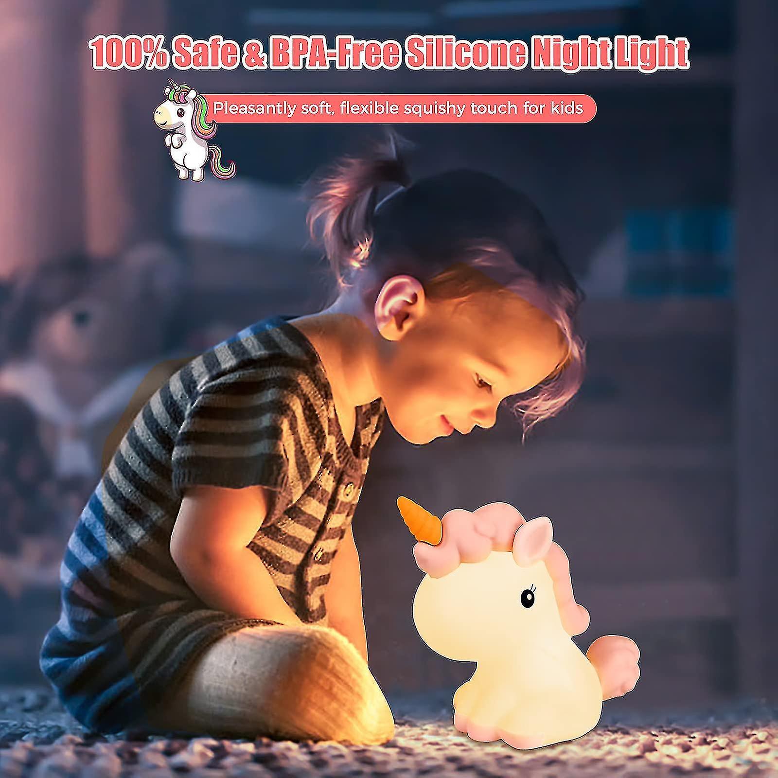 Unicorn Night Light For Kids Room With Touch Sensor