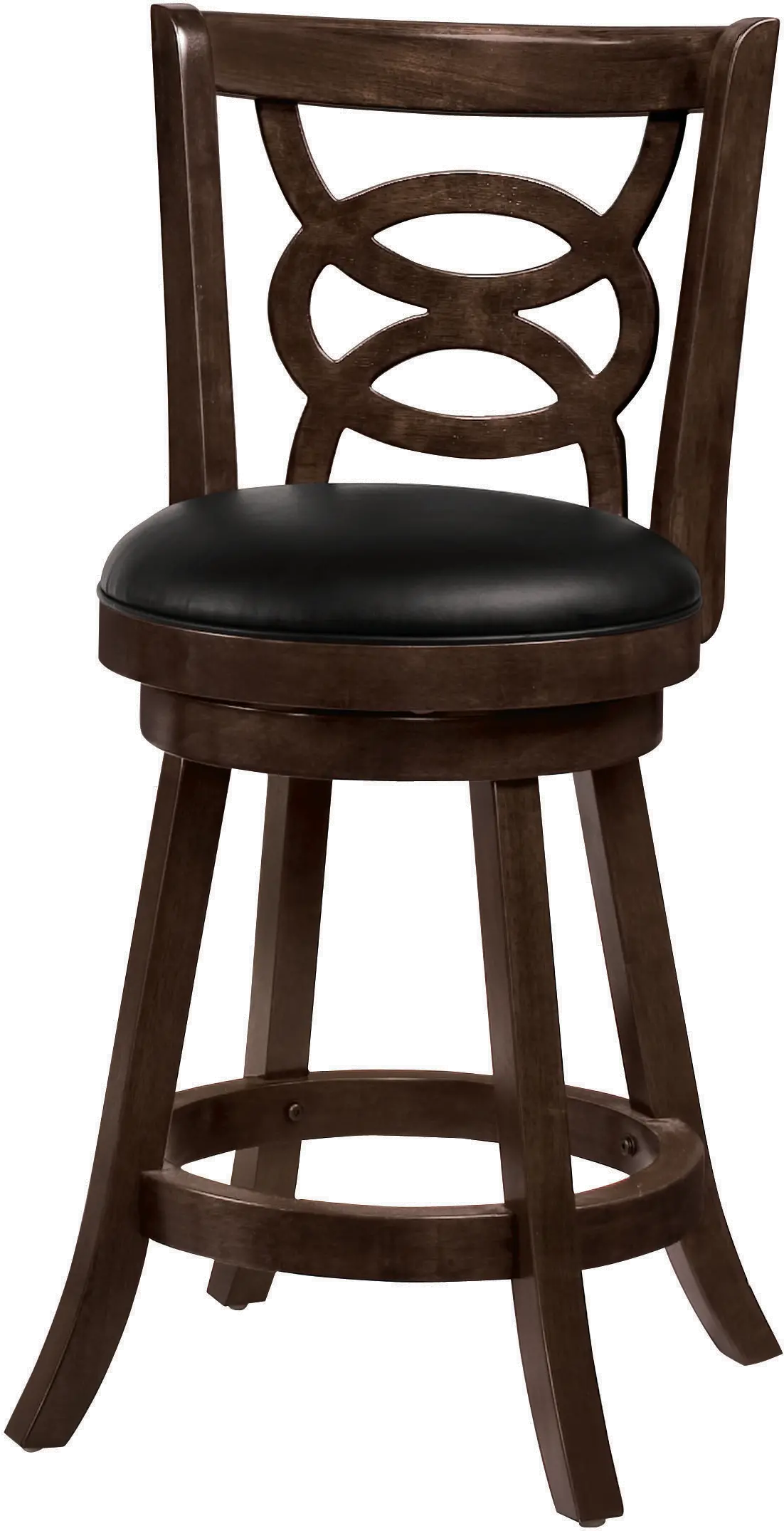 Archibald Brown Swivel Counter Height Stool， Set of 2