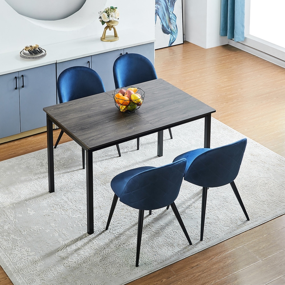 Mid Century Modern Style Extendable Wood Dining Table