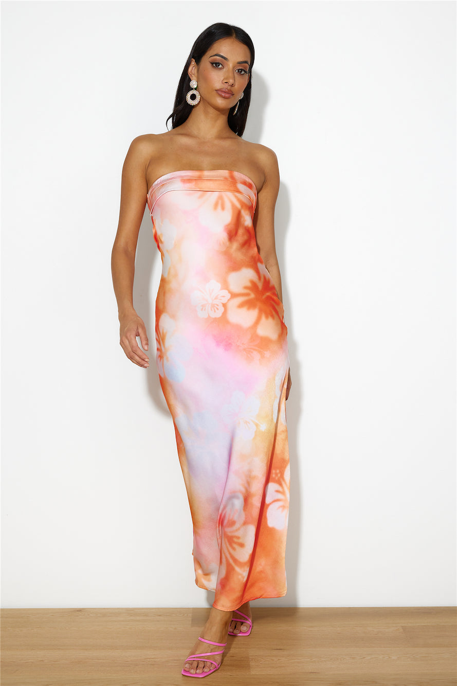 Highway To Heaven Maxi Dress Orange