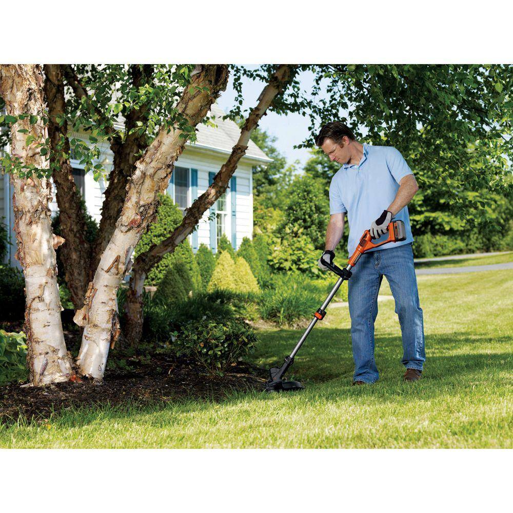 BLACK+DECKER 40V MAX Cordless Battery Powered 2-in-1 String Trimmer  Lawn Edger (Tool Only) LST136B