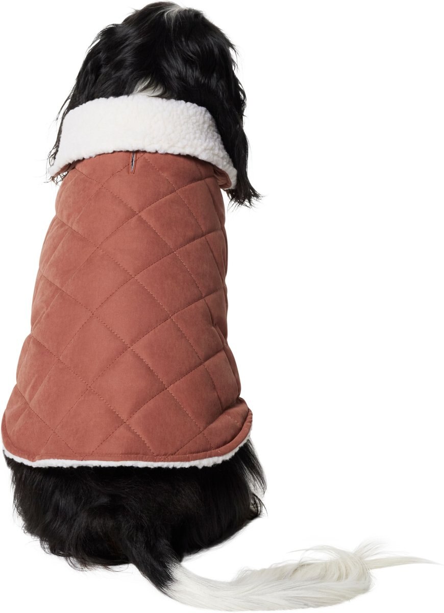 Frisco Mid-Heavyweight Fleece Lined Quilted Dog and Cat Coat