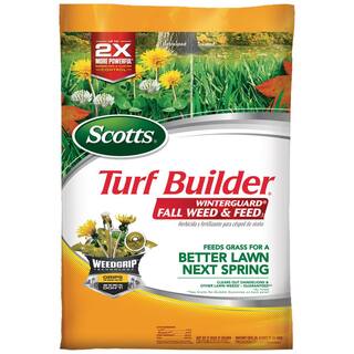 Scotts Turf Builder 14.29 lbs. 5000 sq. ft. WinterGuard Weed Killer Plus Fall Fertilizer 50250