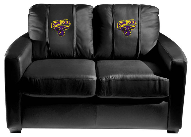 Minnesota State Mavericks Stationary Loveseat Commercial Grade Fabric   Contemporary   Loveseats   by DreamSeats LLC  Houzz