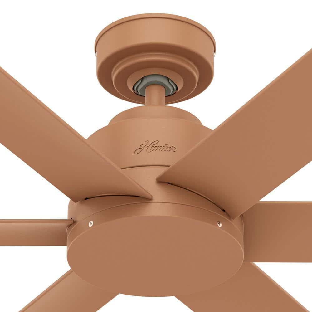 Hunter Kennicott 44 in Outdoor Terracotta Ceiling Fan with Wall Control