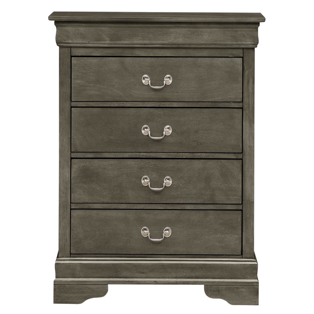 Louis Phillipe 4 Drawer Chest of Drawers (31 in L. X 16 in W. X 41 in H)