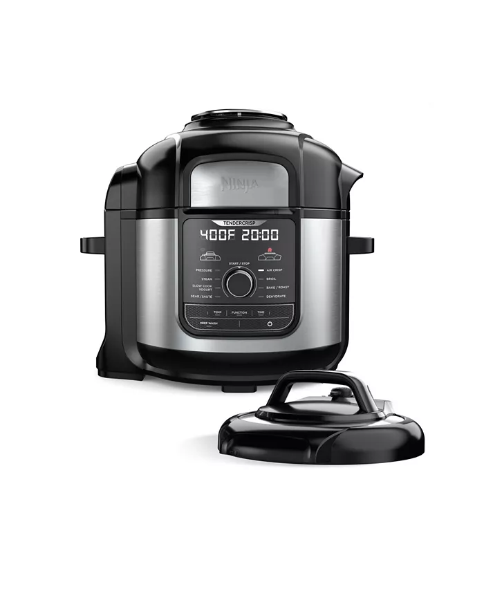 Ninja Foodi FD401 8 Qt.12-in-1 Deluxe XL Pressure Cooker Air Fryer in Stainless Steel