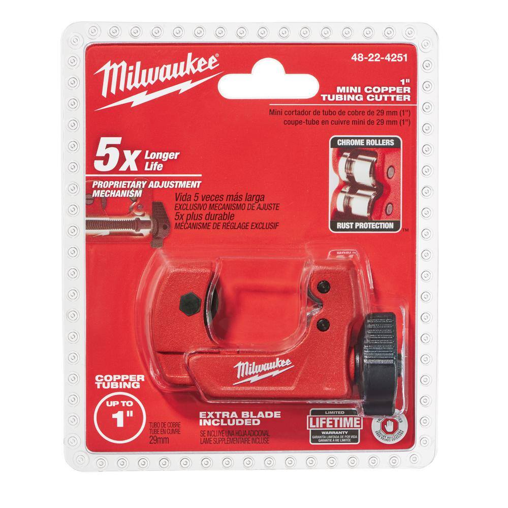 MW 14 in. Aluminum Offset Pipe Wrench with 1 in. Mini Copper Tubing Cutter (2-PC) 48-22-7184-48-22-4251