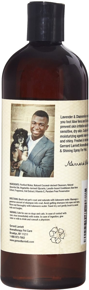 Gerrard Larriett Aromatherapy Pet Care De-stress Lavender and Chamomile Aromatherapy Shampoo and Conditioner For Pets