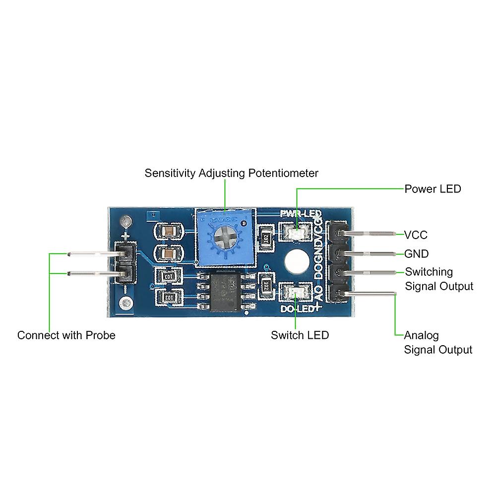 5pcs Soil Humidity Hygrometer Moisture Detection Sensor Module Automatic Watering System Replacement For Arduino