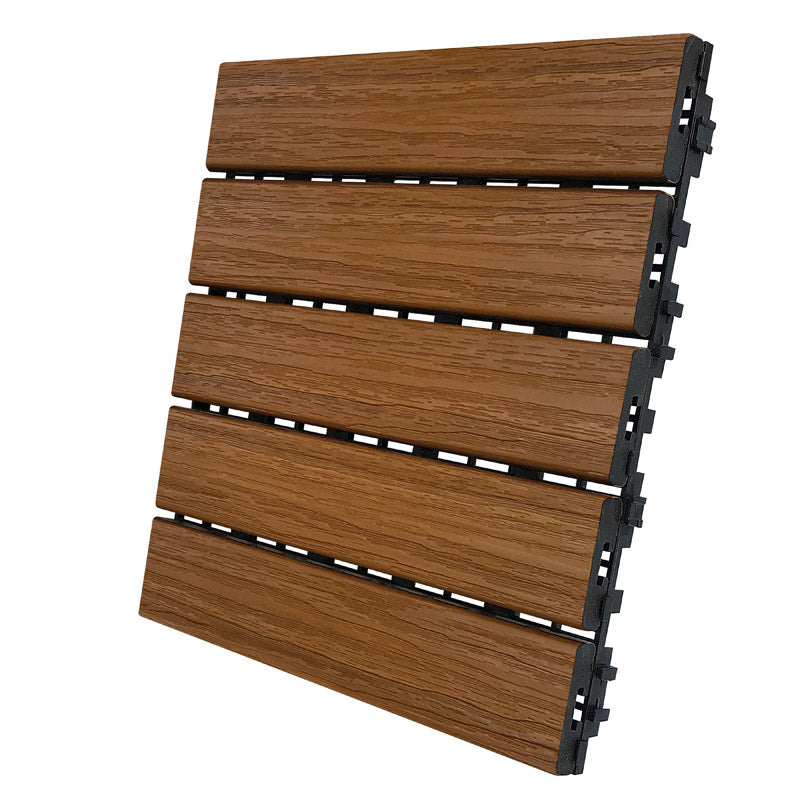 DECK TILE HNY TEAK 6PK