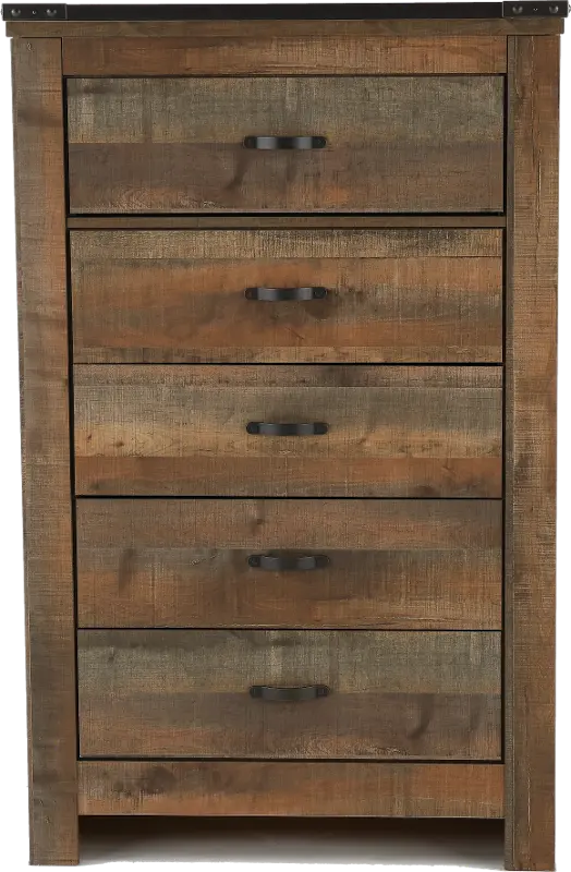 Trinell Rustic Oak Chest of Drawers