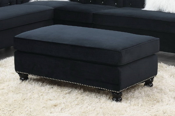 Living Room XL  Cocktail Ottoman Dark Coffee Leath...