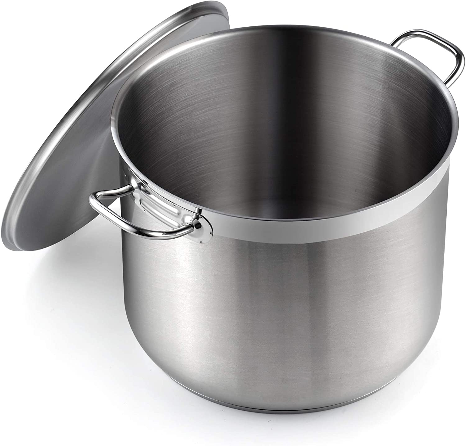 Cooks Standard 2616 Standard Professional Grade Lid 30 Quart Stainless Steel Stockpot， Silver