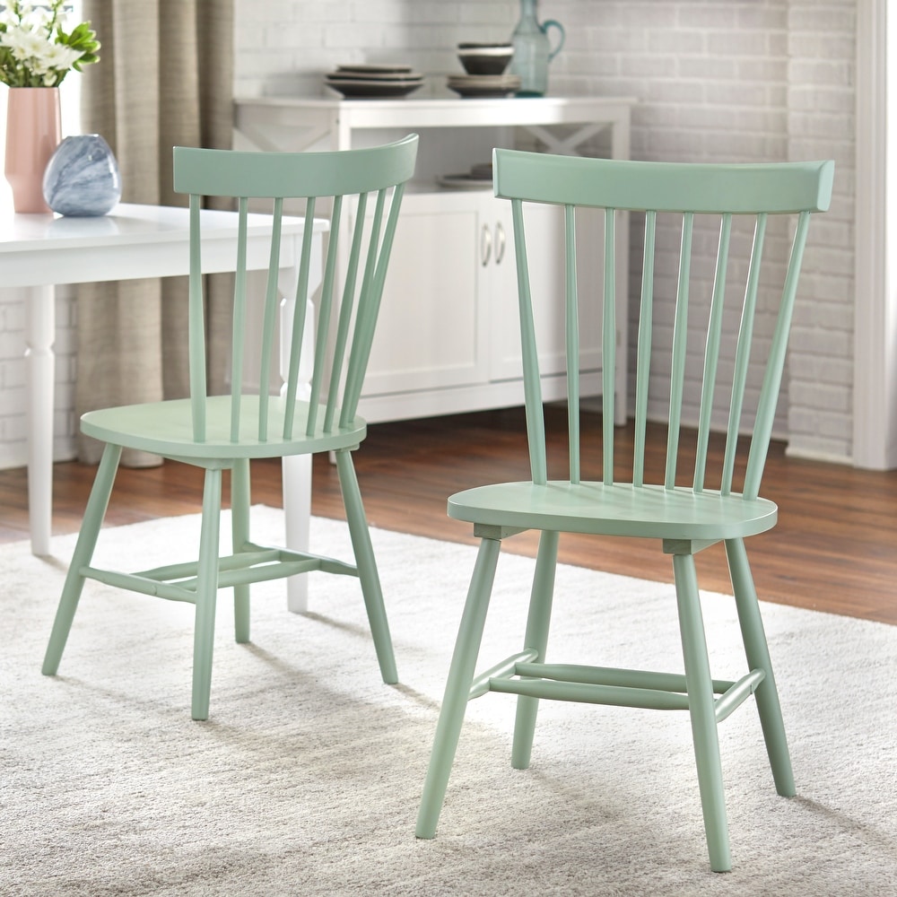 Simple Living Venice Solid Wood Spindle Dining Chairs (Set of 2)