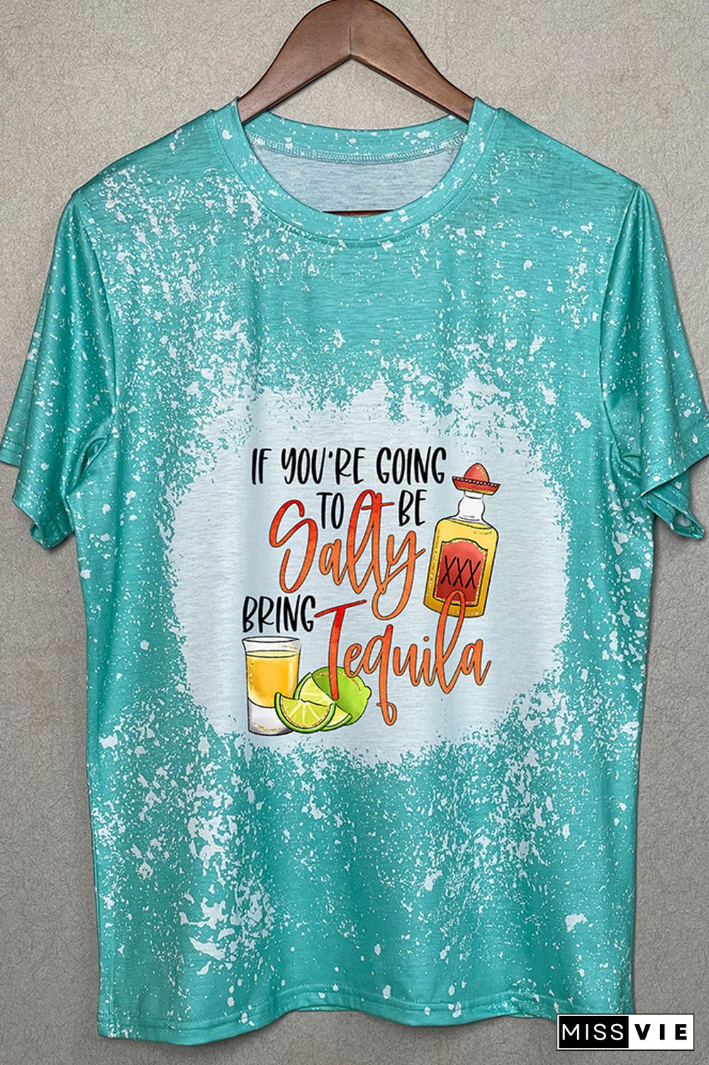 If You're Going To Be Salty Tequila Graphic Tee Wholesale