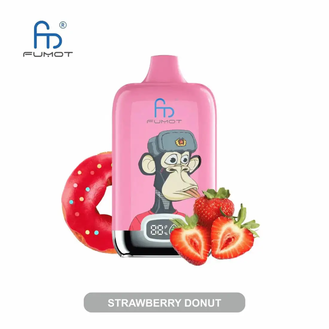 Fumot Tornado Digital Box 12000 Puffs - Strawberry Donut