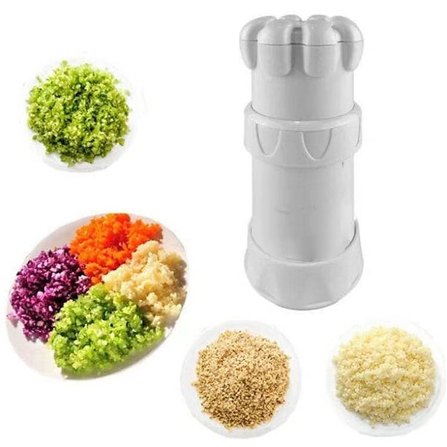 Multifunctional Garlic Master Garlic Ginger Cutter with Silicone  Garlic Peeler Plastic Grinding Tool Kitchen Ginger Grater Grinder