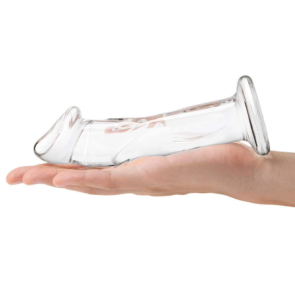 gläs 6 Inch Veiny Glass Dildo