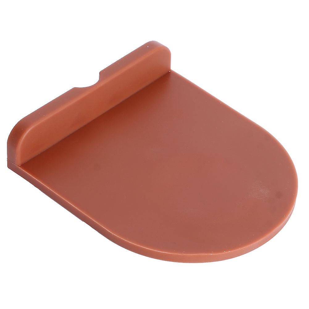 Black Multi Function Thicken Anti Skid Coffee Tamper Holder Silicone Pad Mat(brown)