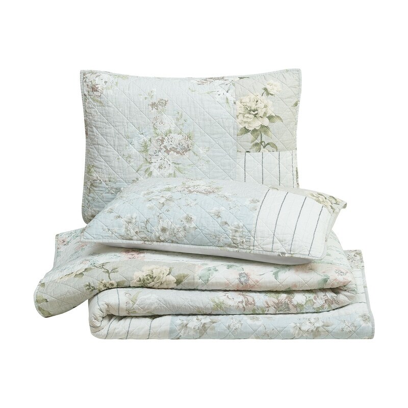 Claire Patchwork Floral Quilt Set