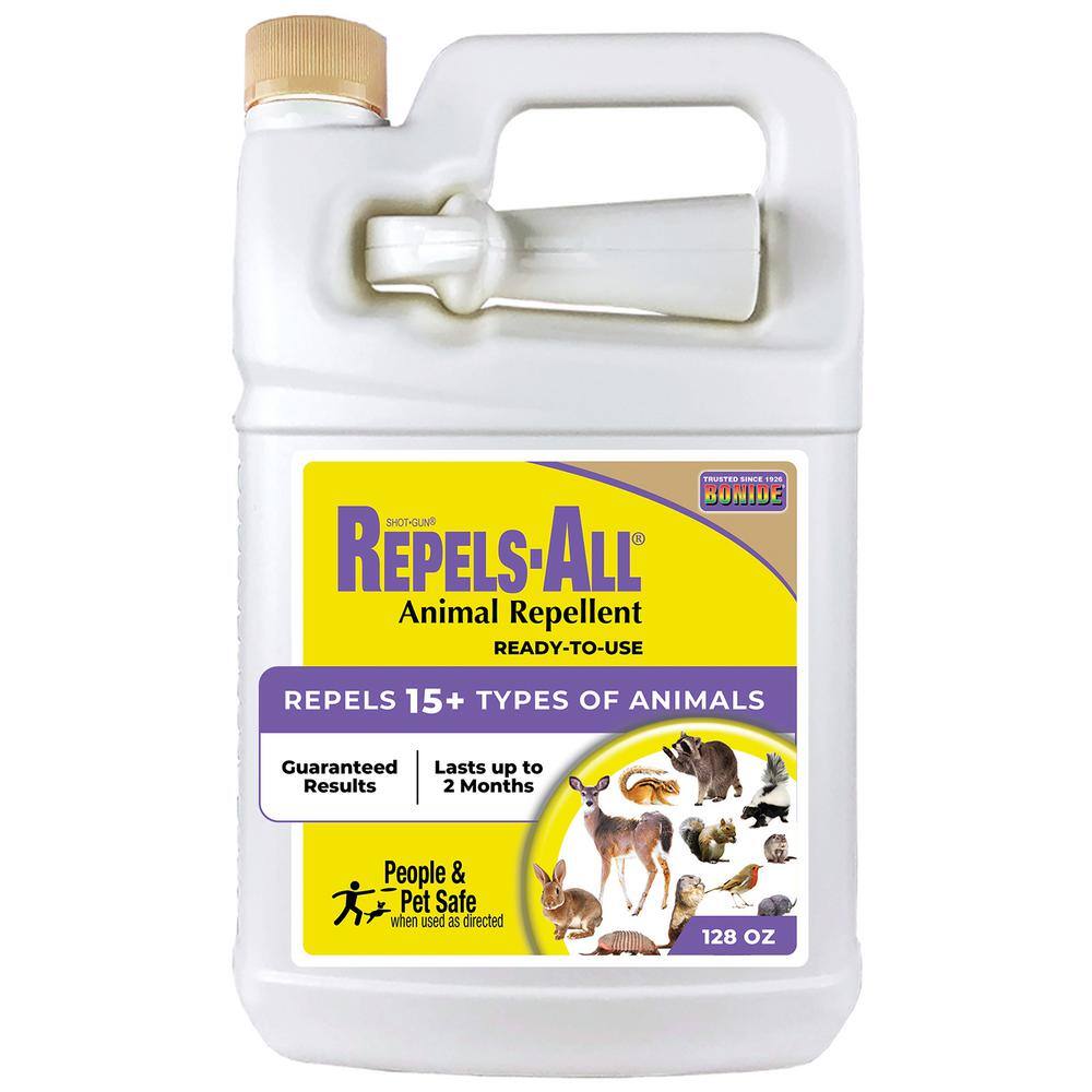 Bonide Repels-All Animal Repellent 128 oz Ready-to-Use Spray Deters pestsfrom Lawn and Garden People and Pet Safe 239