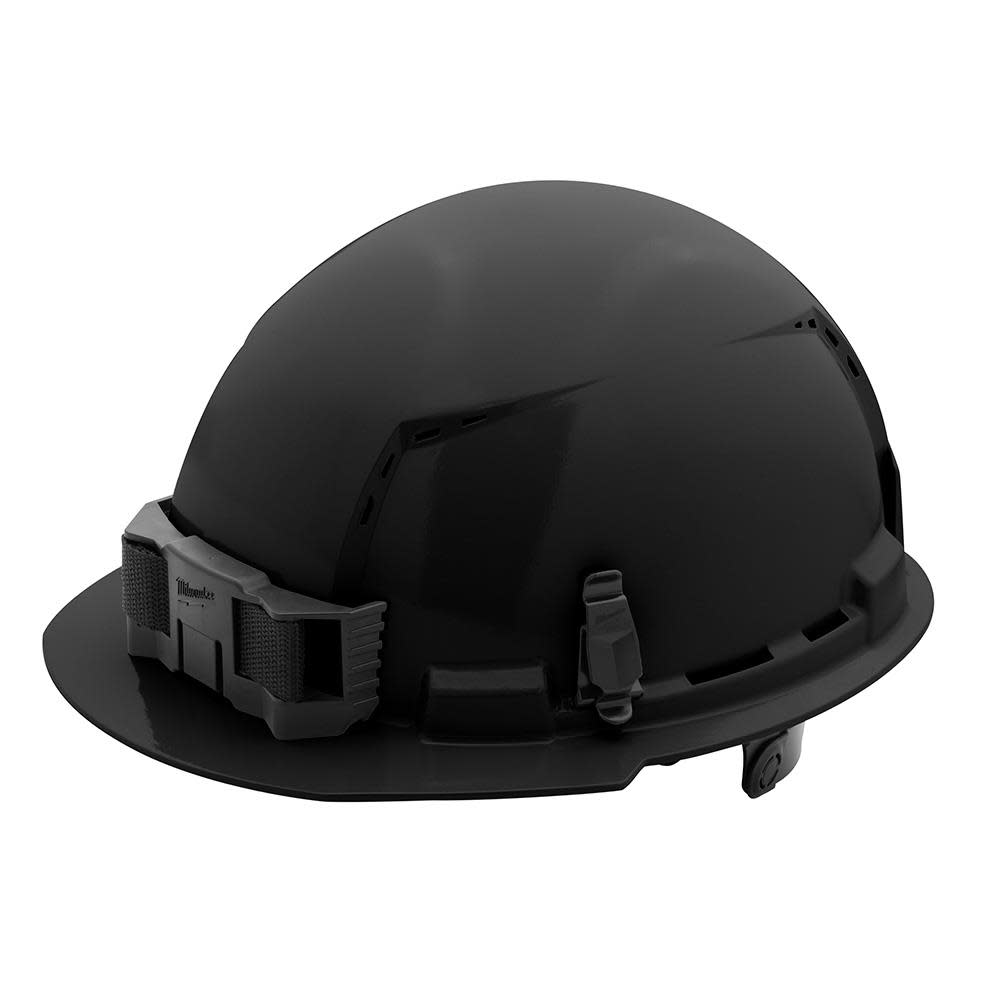 Milwaukee Black Front Brim Vented Hard Hat with 6pt Ratcheting Suspension Type 1 Class C