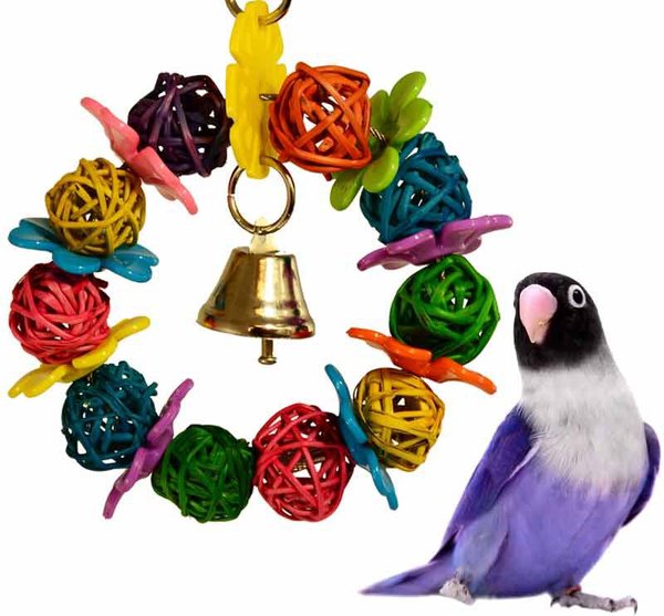 Super Bird Creations Daisy Ring Bird Toy， Small